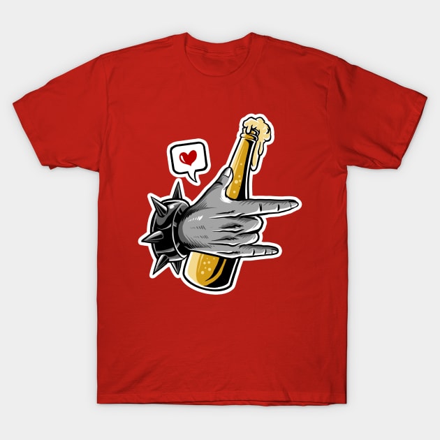 rock and beer T-Shirt by spoilerinc